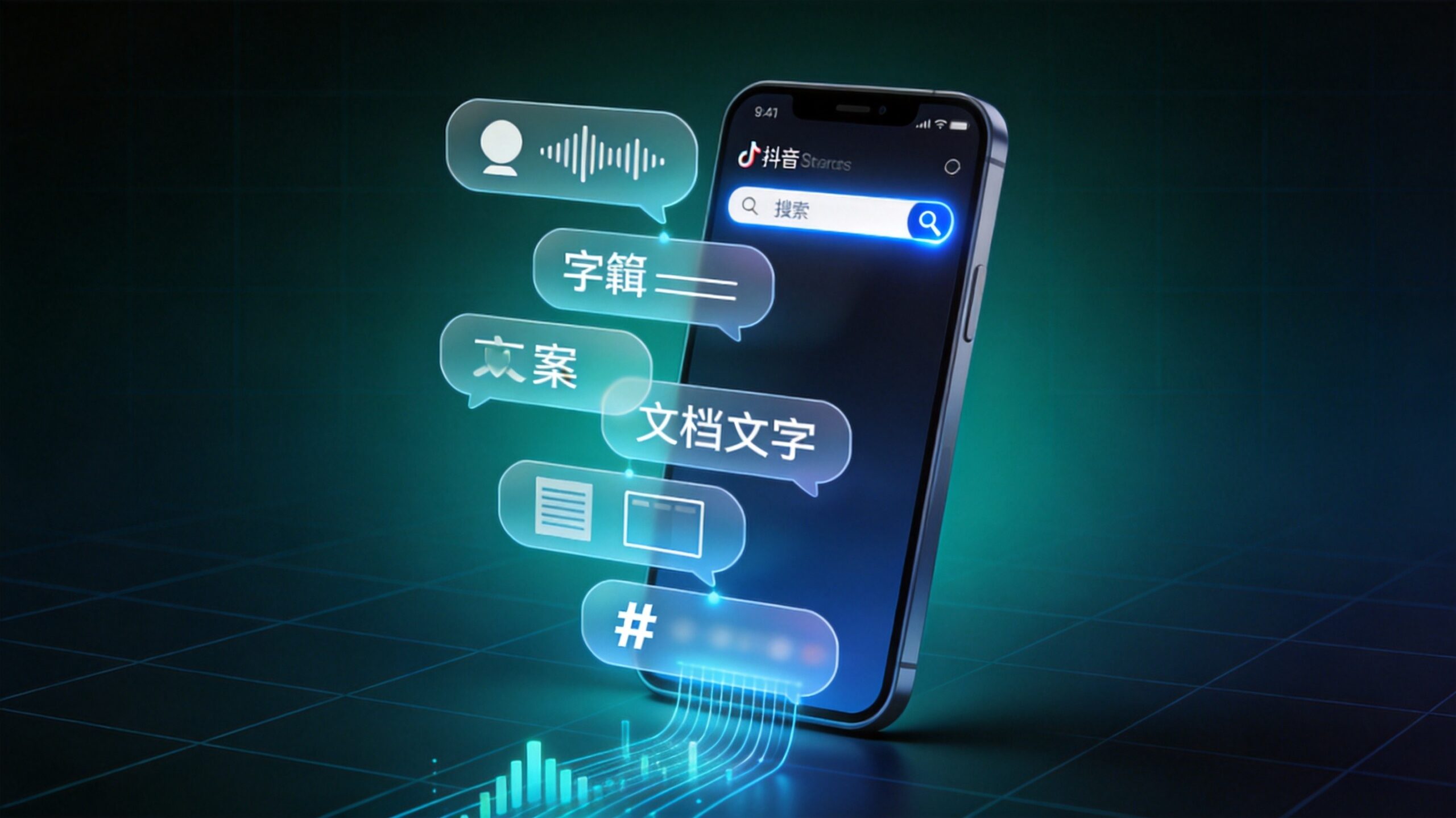 抖音搜索六渠道权重示意图