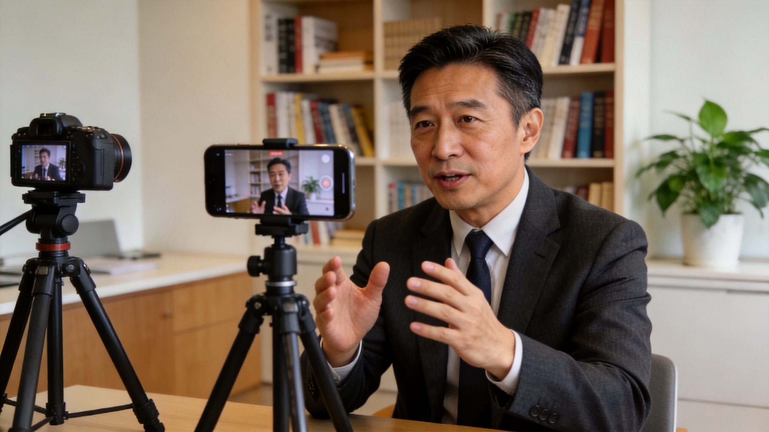 一部手机不够用?老板口播双机位拍摄的极简方案,成本不到2000元